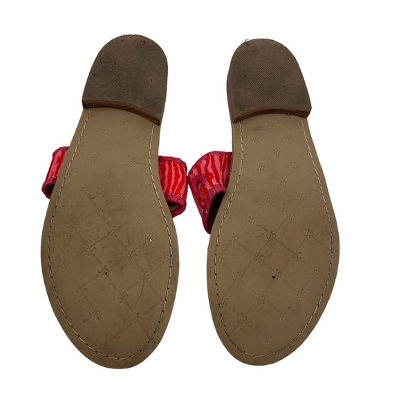 Jack Rogers Flat Pink Red Sandals Size 8 1/2 Women's - Picture 9 of 9